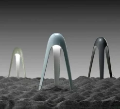 Lampe*Martinelli Luce Lampe à poser, Cyborg, , H31cm - Martinelli-Luce cyan