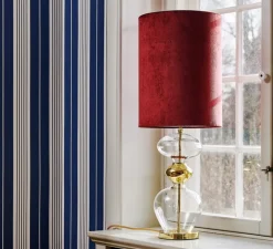 Lampe*Ebb and Flow Lampe à poser, D Rosyta, , Ø30cm, H86cm - bordeaux