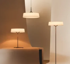 Lampe*Vibia Lampe à poser, Dama 3225, , LED, dim, 2700K, 2170 lm, Ø45cm, H61cm - beige