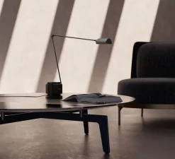 Lampe à poser, Daphine Led, Noir soft touch, LED, 2700K, 622 lm, L11cm, H75cm - Lumina