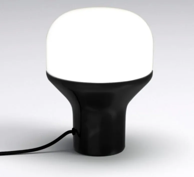 Lampe*Martinelli Luce Lampe à poser, Delux S, , LED, Ø16cm, H22cm - noir