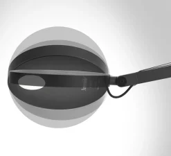 Lampe*Artemide Lampe à poser, Demetra, , LED, 3000K, 385lm, L20cm, H57-84cm - corps noir et base noire