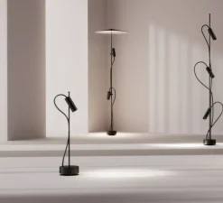 Lampe*Faro lampe à poser d'extérieur, Clap 512, , IP65, LED, 3000K, 524 lm, Ø12cm, H51,2cm - noir