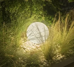 Lampe*In-es.artdesign Lampe à poser, d'extérieur, Ex.Moon 1, , IP65, Ø50cm, H50cm - blanc