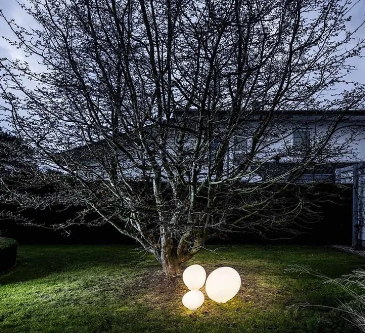 Lampe à poser, d'extérieur, Gregg Outdoor media, blanc, IP65, L31cm, H27cm - Foscarini