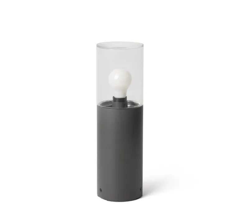 Lampe*Faro Lampe à poser, d'extérieur, Kila 400, , IP65, Ø12cm, H40cm - gris foncé