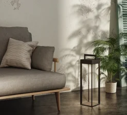 Lampe*Astro Lampe à poser, d'extérieur, Kuro 250, , IP44, LED, dim, 2700K, 145 lm, L14,5cm, H55cm - noir texturé