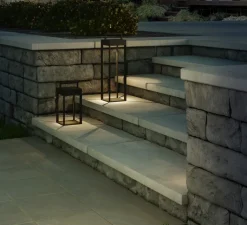 Lampe*Astro Lampe à poser, d'extérieur, Kuro 250, , IP44, LED, dim, 2700K, 145 lm, L14,5cm, H55cm - noir texturé