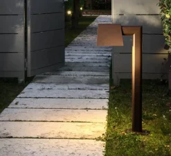 Lampe*Il Fanale Lampe à poser, d'extérieur, Saint Tropez, , L16,5cm, H87cm - marron