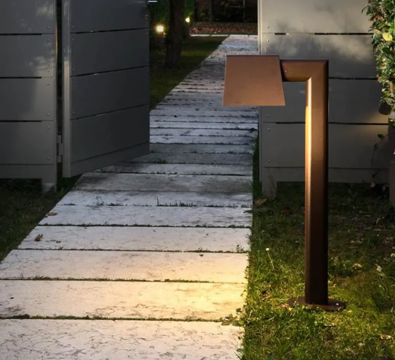 Lampe*Il Fanale Lampe à poser, d'extérieur, Saint Tropez, , L16,5cm, H87cm - marron