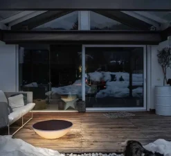 Lampe*Foscarini Lampe à poser, d'extérieur, Solar, , IP65, Ø80cm, H26cm - marron