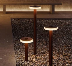 Lampe*Panzeri Lampe à poser, d'extérieur, Venexia corten 70, , IP65, LED, 2700K, 594 lm, Ø22cm, H70cm - Marron-orangé