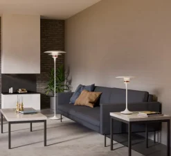 Lampe*Belid Lampe à poser, Diablo, , Ø30cm, H48,4cm - blanc et rose gold