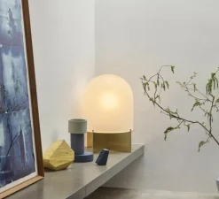 Lampe à poser, Dome , blanc, Ø47cm, H76cm - SkLO Studio