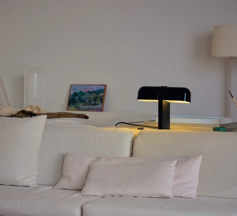 Lampe*Santa & Cole Lampe à poser, Duo, , L35,8cm, H27,5cm - noir