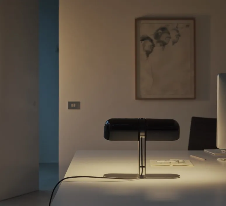 Lampe*Santa & Cole Lampe à poser, Duo, , L35,8cm, H27,5cm - noir