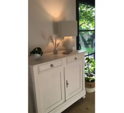 Lampe*Serax Lampe à poser, Earth, abat-jour rond, , Ø35cm, H46cm - blanc