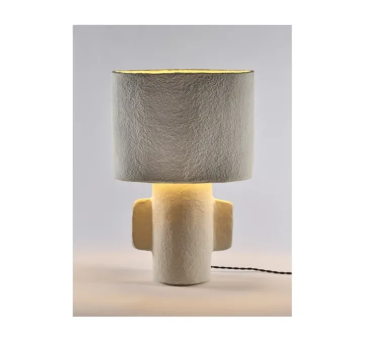 Lampe à poser, Earth, abat-jour ovale, blanc, L36cm, H54cm - Serax