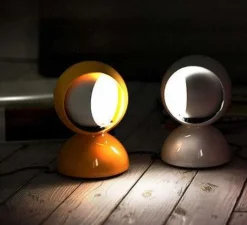 Lampe*Artemide Lampe à poser, Eclisse, , Ø12cm, H18cm - orange