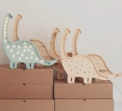 Enfants|Lampe*Little Lights Lampe à poser enfant, Diplodocus, , LED, 2700K, 180lm, L39cm, H36cm - bois