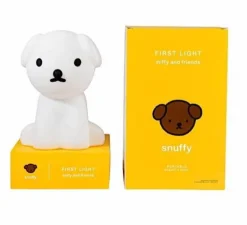 Lampe à poser enfant, Veilleuse, First Light - Chien Snuffy, blanc, LED, 2700K, 100lm, L16cm, H23cm - Mr Maria