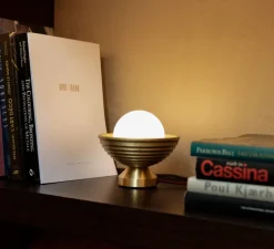 Lampe à poser, Eos, laiton brossé, Ø15,7cm, H14,3cm - Bert franck