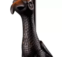 Lampe*Eichholtz Lampe à poser, Falcon, , L35cm, H75,5cm - bronze, abat-jour lin