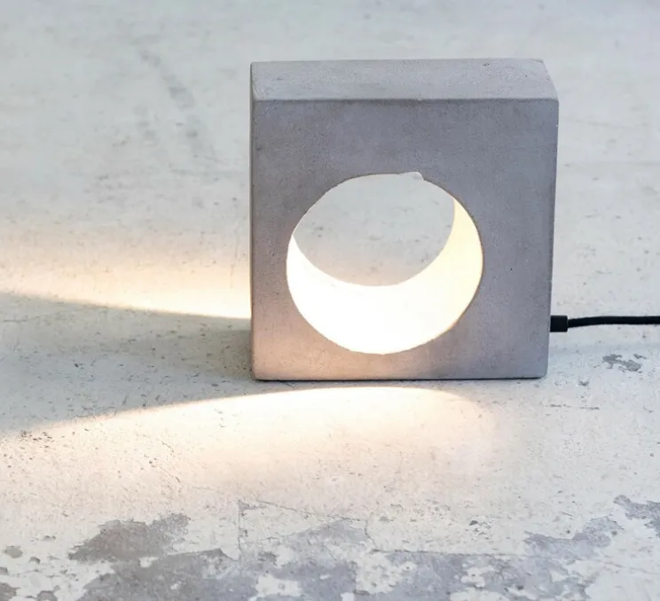 Lampe à poser, Flastaire, gris, L21,5cm, H21,5cm - Serax