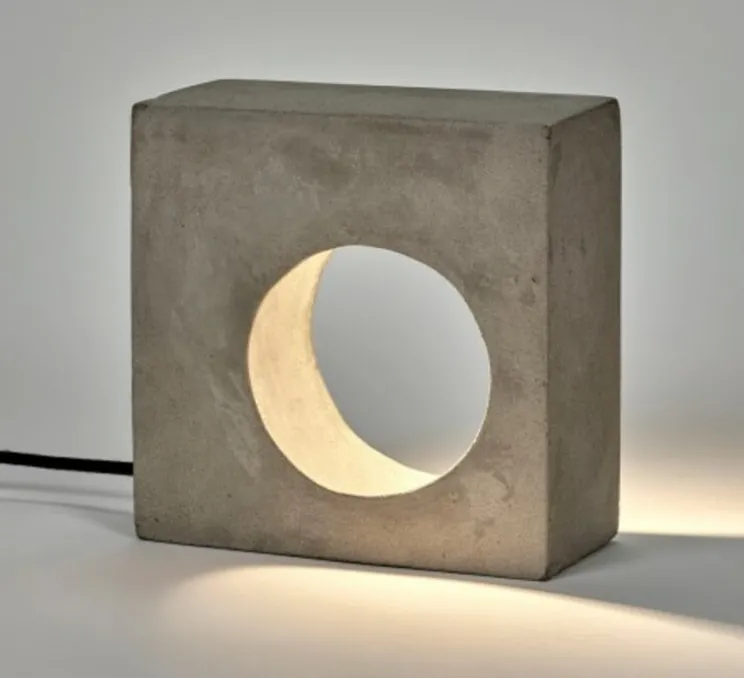 Lampe à poser, Flastaire, gris, L21,5cm, H21,5cm - Serax