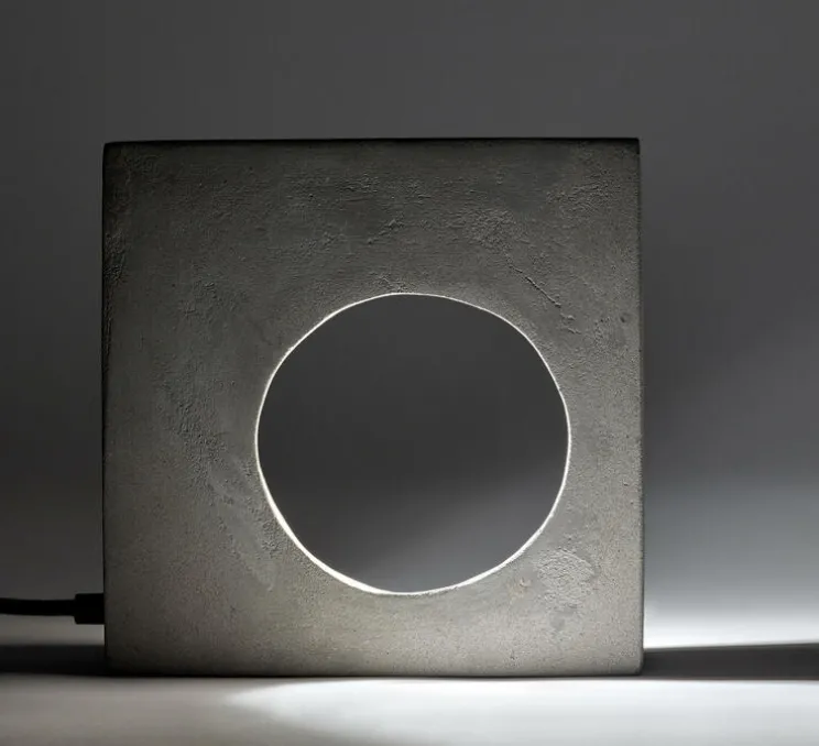 Lampe à poser, Flastaire, gris, L21,5cm, H21,5cm - Serax