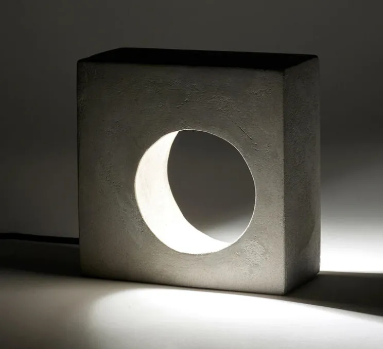 Lampe à poser, Flastaire, gris, L21,5cm, H21,5cm - Serax