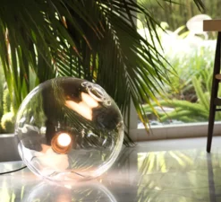 Lampe*SkLO Studio Lampe à poser, Float 2.0, , Ø20cm, H51cm - noir