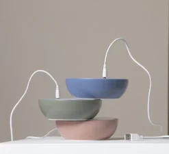 Lampe à poser, Float, vert béton, gris béton, IP55, LED, dim, 2700K, 200 lm, Ø13,5cm, H34,7cm - Axolight