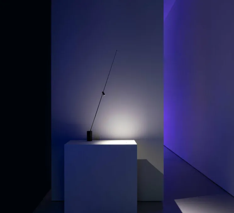 Lampe à poser, FM, noir, dim, 2700K, 154lm, Ø5,8cm, H99,8cm - Davide groppi