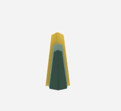 Lampe à poser, FRAGMENT, Vert Olive, Céladon, Jaune, L25,5cm, H57,6cm - Matière Grise