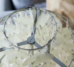 Lampe*Verpan Lampe à poser, Fun 1TM, , Ø40cm, H65cm - nacre, blanc