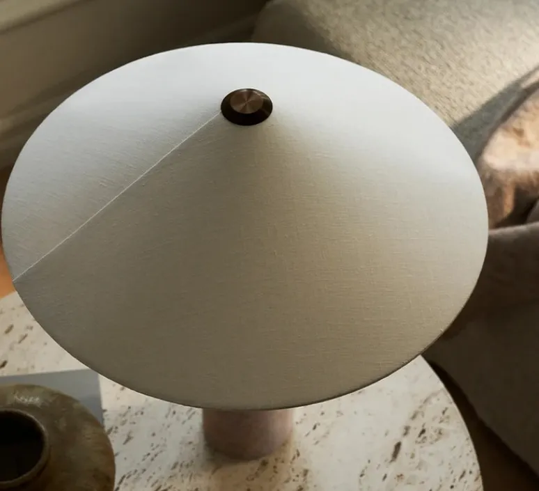 Lampe*Lyfa Lampe à poser, Futé 400, , LED, dim, 2700K, Ø40cm, H42,4cm - céramique naturelle