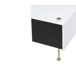 Lampe à poser, G60, dimmable, noir et blanc, Ø33cm, H20cm - Sammode