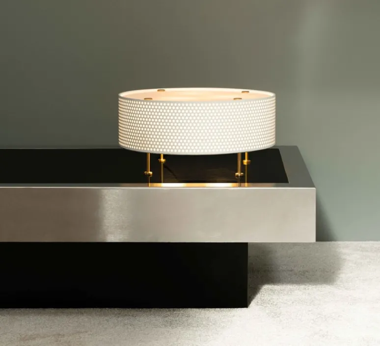 Lampe*Sammode Lampe à poser, G50 L, , Ø35cm, H22,5cm - blanc