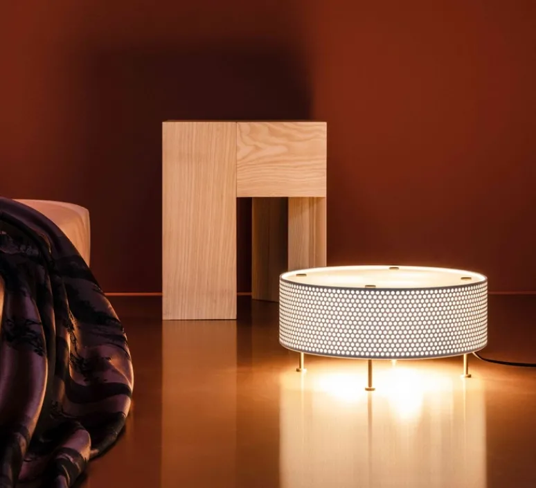 Lampe*Sammode Lampe à poser, G50 L, , Ø35cm, H22,5cm - blanc