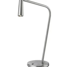 Lampe*LEDS C4 Lampe à poser, Gamma, , LED, 2700k, 293 lm, L32,6cm, H46,5cm - nickel satiné