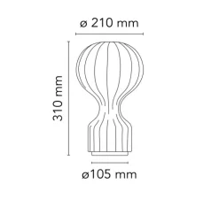 Lampe à poser, Gatto Piccolo, blanc, Ø21cm, H31cm - Flos