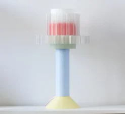 Lampe|Enfants*Warren & Laetitia Lampe à poser, Gigi XL à poser, , Ø28cm, H51cm - menthe, bleu, jaune, corail