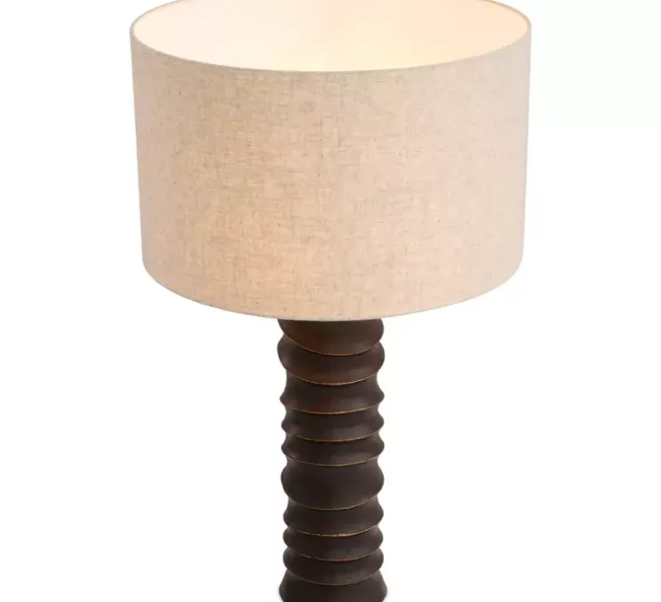 Lampe à poser, Gilardon, bronze, lin, L50cm, H84cm - Eichholtz