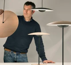 Lampe à poser, Ginger S, wengé, LED, H46,5cm - Marset