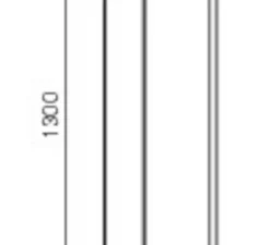 Lampe*Pedrali Lampe à poser, Giravolta 1799T/130 , rose, LED, , IP65, Ø15cm, H130cm - aluminium