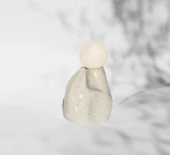 Lampe à poser, Gloria, Beige moucheté, L13,5cm, H35cm - Alice Lahana Studio