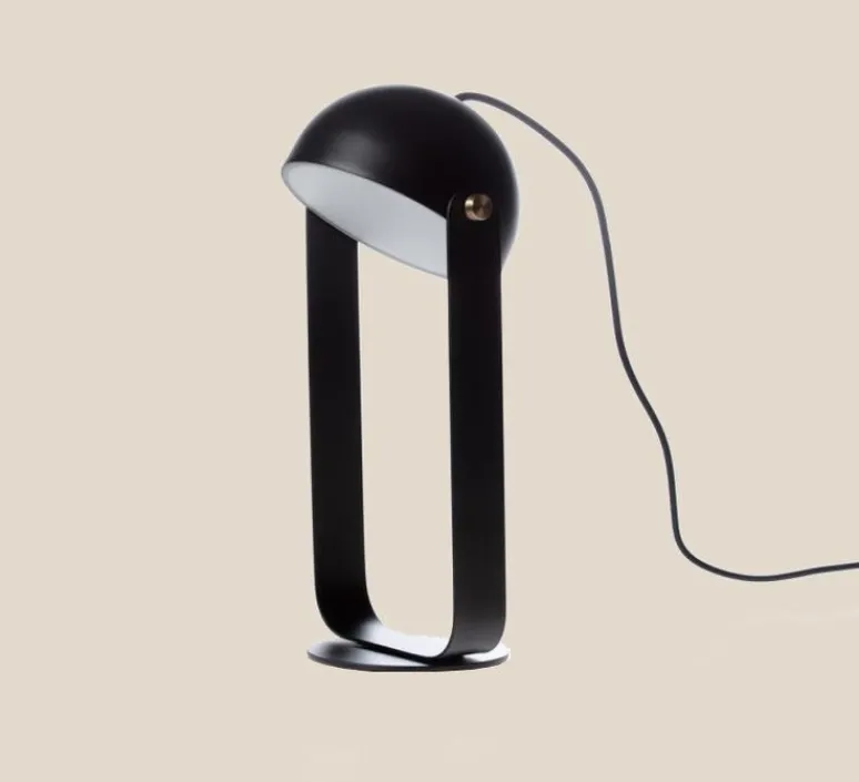 Lampe*Nexel Lampe à poser, Gordo, , LED, 3000K, Ø13cm, H30cm - noir