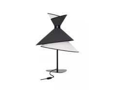 Lampe*DesignHeure Lampe à poser, Grand Kimono, , Ø50cm, H69cm - Blanc et noir