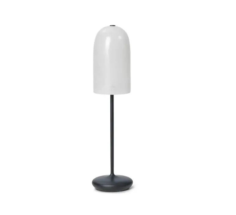 Lampe*Ferm Living Lampe à poser, Gry, , LED, dim, 3000K, 240 lm, Ø10cm, H44,3cm - noir